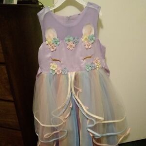 Pastel Floral Tulle Dress